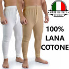 Calzamaglia Uomo lana MADE ITALY Termica Collant Leggings Sport Neve freddo moda