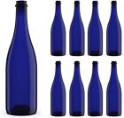 Bottiglie in vetro BLU per vino prosecco EMILIANA 750ml 20 pz con tappo corona