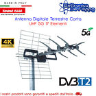 Antenna Digitale Terrestre Corta UHF 5G 17 Elementi