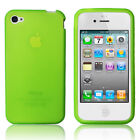 Handy Hülle für Apple iPhone 4 / 4S Case Schutz Cover Etui Back Case Glow / Grün