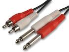 6.35mm 1/4 Jack to RCA Phono Adapter Audio Cable Lead 1/4 inch Mono / Stereo