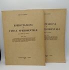 Esercitazioni Fisica sperimentale - Ragozzino - Liguori Editore 1965 Due volumi