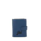 Porta Carte di Credito automatico in pelle RFID Gabs Gmoney61 Blu Portafoglio