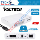 Mini UPS Portatile 30W 240 V AC POE15/24V JACK 12V Power Bank Vultech UPS30PW-DC