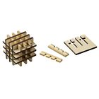 Grid-Cube - Bambù E Compensato - 18 Pezzi Del Puzzle - Gioco di Riflessione -