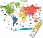 HomeEvolution, mappa del mondo educativa grande e rimovibile; adesivi da (A7p)