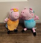 Peppa Pig Coin Purse Clip On Soft Plush Toys Daddy Pig and Mummy Pig