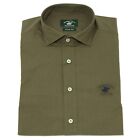 7626K camicia uomo BEVERLY HILLS POLO CLUB green shirt cotton man