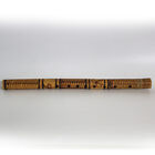 Flauto in legno bamboo 8 fori 40 cm. strumento a fiato vintage indiano fatto a m