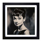 Audrey Hepburn Airbrush Wall Art Print Framed Canvas Picture Poster Decor