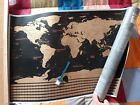 Cartina Paesi da Grattare Idea regalo per viaggiatori Mappa Del Mondo Poster
