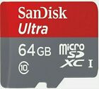 Micro Sd SanDisk Ultra 64GB Classe 10 Scheda di Memoria - SDSQUAR-064G-GN6MA