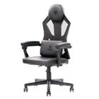 itek Gaming Chair 4CREATORS CF50 - PVC +Mesh, Schienale Reclinabile, Cuscino Lom