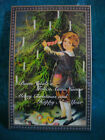 Cartolina vintage Profumo Auguri Natale Compleanno Eau de toilette 20ml