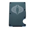 G.I. Joe Cobra RFID Blocking Vegan Aluminum Metal Money Clip Credit Card Holder