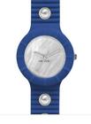 OROLOGIO HIP HOP SMALL PEARLS COLLECTION IN SILICONE BLU HWU0496