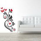 wall stickers fiori camera adesivi murali decorazioni cuori amore love a0706