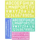 DECARETA 4 Pezzi Kit di Stencil per Lettere e Numeri Stencil Riutilizzabili L