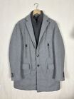 Lubiam LBM 1911 Grey Wool Coat Jacket Size 50 / M Luxury P2P 21 2"