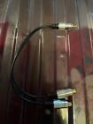 0.5m OFC 3.5mm RCA Jack to 2 Phono Plugs Cable Gold 50cm