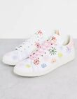 NEW MENS ADIDAS ORIGINALS STAN SMITH WHITE PATTERN PRIDE TRAINERS SNEAKERS UK