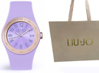 Orologio Liu-Jo luxury donna in gomma lilla/glicine giovanile+borsa in regalo.