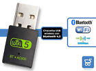Chiavetta USB Wireless Wi-Fi  Bluetooth 4.2 WiFi 5 600Mbps 2.4 GHz e 5GHz PC WIN