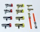 Lego Chrome Plated Gold Silver Weapon Blaster Gun Lightsaber Star Wars x12 New!!