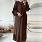 Muslimische Frauen Langes Maxikleid Mode Kaftan Dubai Islamisches Kleid ˇ