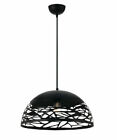 Lampadario a sospensione Cupola traforata design moderno lampada Luce nero bianc