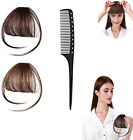 Frangia Clip Capelli Veri, Extension Frontal, Natural Bangs, Fringe Hairpiece Po