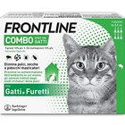 3 / 6 Frontline Combo Gatti Pipette Antiparassitario Antipulci Spot on Furetti