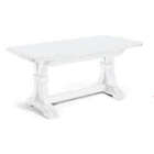 DUSTIN - tavolo da pranzo allungabile in legno massello cm 85 X 180/225/270/315