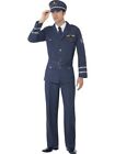 Smiffys WW2 Air Force Captain Costume, Blue (Size M)