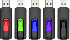 Chiavette USB 3.0 64GB Da 5 Pezzi Pendrive USB 3.0 64 GB Con Design Retrattile U