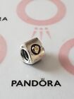 Genuine Pandora Silver Two Tone Triangles With Gold Hearts Charm 925 ALE