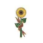 Badge Jewelry Bag Lapel Pin Van Gogh s iris Brooches Enamel Pin Sunflower