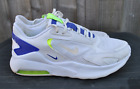 White canvas lace up men fashion sneakers trainers size 8 NIKE Air Max Bolt