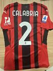 Maglia Milan Match Worn Calabria 2021/22