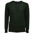5860K maglione uomo BEVERLY HILLS POLO CLUB green VINTAGE sweater man