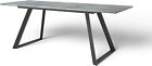 Tavolo allungabile fino a 2 metri in legno 8 posti salvaspazio grigio cemento