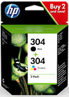 HP 304 Pack di Nero/Tre Colori Cartucce d Inchiostro Originali