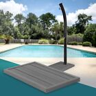 Base per doccia solare grigio pannello WPC antiscivolo esterno piscina spiaggia