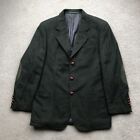 Paul & Shark Vintage Mens Virgin Wool Alpaca Country Blazer Jacket Green SIze 40