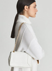 REISS Alma Leather Shoulder Bag