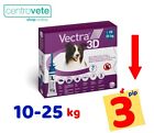VECTRA 3D Cane 10 - 25 Kg  3 Pipette ⇢ Antiparassitario per CANI di taglia Media