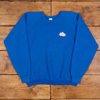 Vintage Fruit Of The Loom Graphic Sweatshirt XL 90s USA Made Raglan Blue