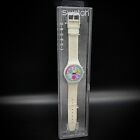 ULTRA RARE Vintage 1990 Swatch SCW100 White Horses Chrono Watch Complete Works