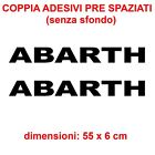COD-146 COPPIA adesivi scritta abarth 500 595 strisce sticker fiat