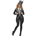 Deluxe Scuro Cappellaio Matto Costume Donna Uomo Halloween Alice Costume Nuovo